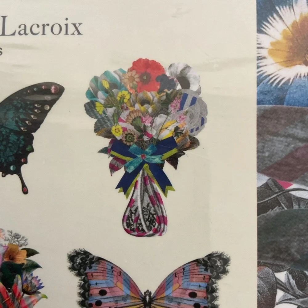 Christian Lacroix Frivolites Fan Diecut Boxed Notecards NWT